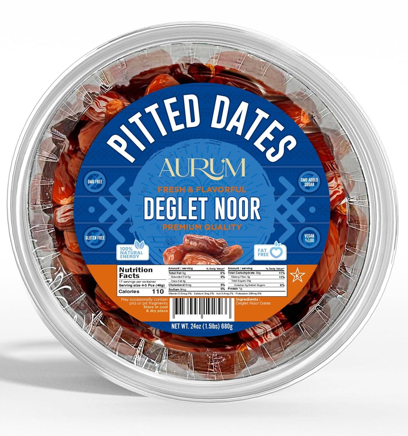 Aurum Tunisian Pitted Dates - 340G